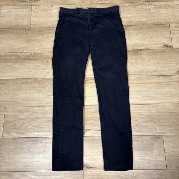 Lacoste Other - Lacoste Regular Fit Chinos Men Navy Blue Cotton Casual Dress Pants Size 32 Waist